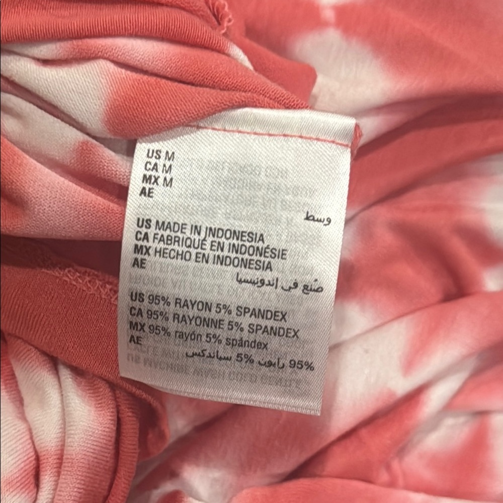 Style & Co Peachy Pink Tie-Dye Dress - Picture 9 of 9